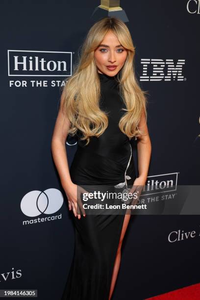 Sabrina Carpenter attends the Pre-GRAMMY Gala & GRAMMY Salute to Industry Icons Honoring Jon Platt at The Beverly Hilton on February 03, 2024 in Los...