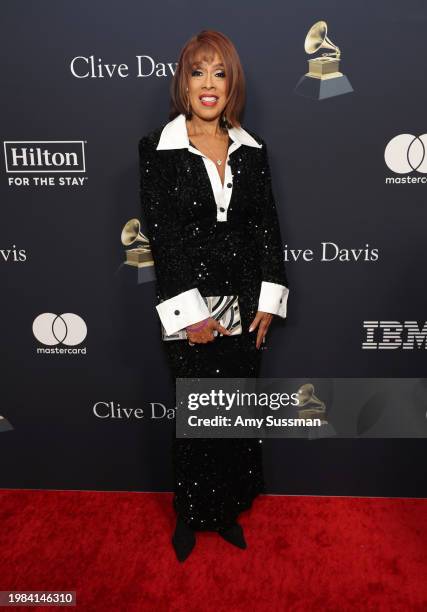 Gayle King attends the 66th GRAMMY Awards Pre-GRAMMY Gala & GRAMMY Salute to Industry Icons Honoring Jon Platt at The Beverly Hilton on February 03,...