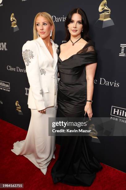 Ellie Goulding and Lana Del Rey attend the Pre-GRAMMY Gala & GRAMMY Salute to Industry Icons Honoring Jon Platt at The Beverly Hilton on February 03,...