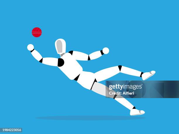 catching cricket ball - cricket ball catch stock illustrations