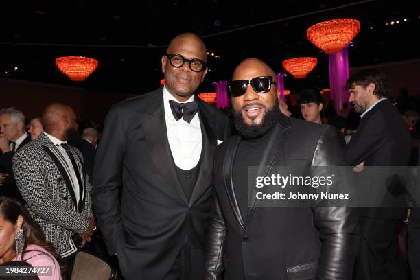 Jon Platt, CEO of Sony Music Publishing and Jeezy attend the Pre-GRAMMY Gala & GRAMMY Salute to Industry Icons Honoring Jon Platt at The Beverly...