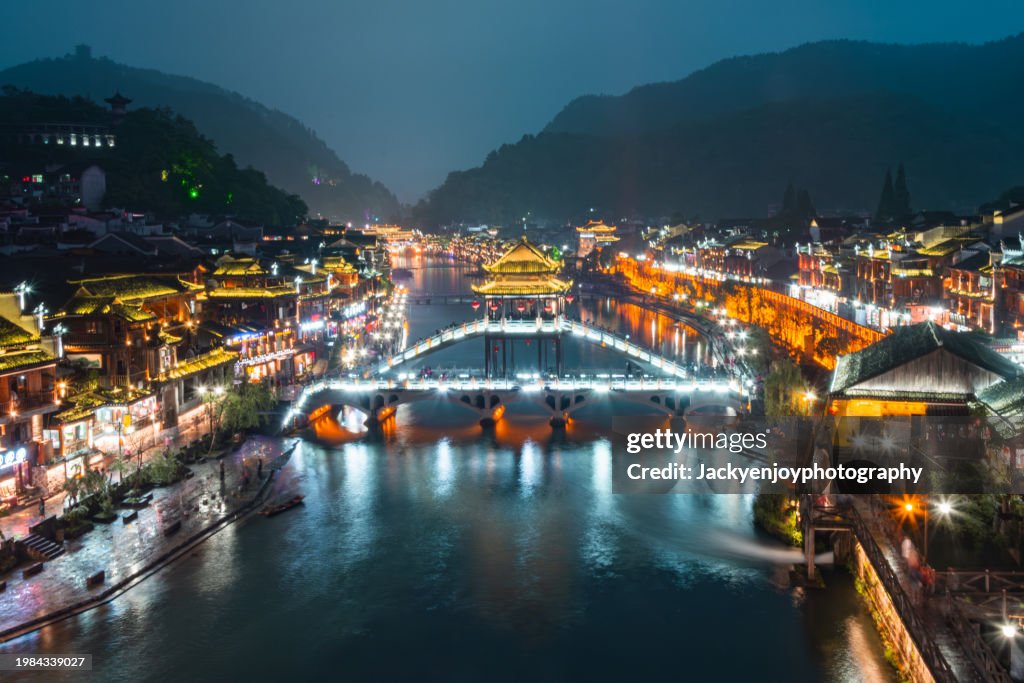 Fenghuang, an old town in China's Hunan Province.