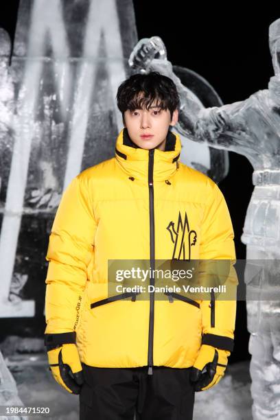 Hwang Minh-yun attends the Moncler Grenoble Fall Winter 2024 Fashion Show on February 03, 2024 in St Moritz, Switzerland.