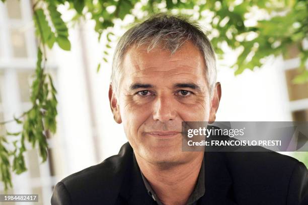 French director Laurent Cantet poses on August 26, 2008 at the hotel Gantois in Lille, northern France, prior to a press conference to introduce his...