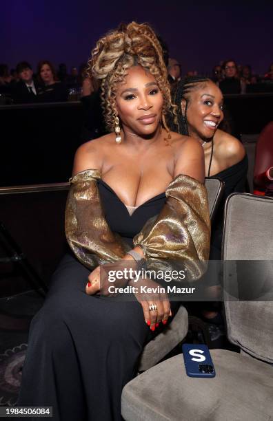 Serena Williams attends the Pre-GRAMMY Gala & GRAMMY Salute to Industry Icons Honoring Jon Platt at The Beverly Hilton on February 03, 2024 in Los...