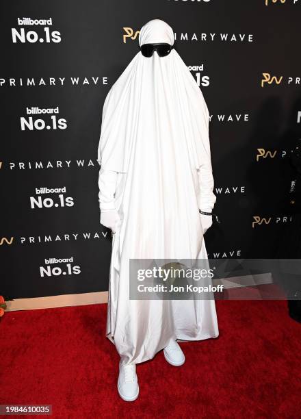 Ghostwriter attends Primary Wave 17th Annual Grammy Pre-Party Celebrating Billboard No. 1s at Waldorf Astoria Beverly Hills on February 03, 2024 in...