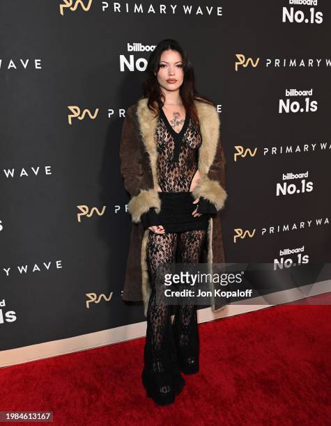 Maxine Ashley attends Primary Wave 17th Annual Grammy Pre-Party Celebrating Billboard No. 1s at Waldorf Astoria Beverly Hills on February 03, 2024 in...