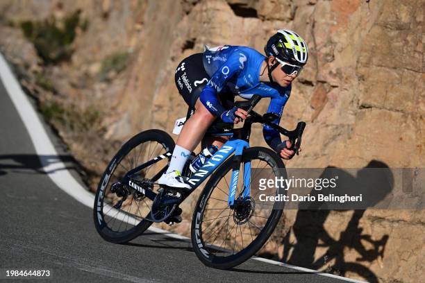 Sara Martin of Spain and Movistar Team competes during the 6th VCV Feminas Gran Premio Tuawa 2024 a 93km one day race from Betera to Valencia on...