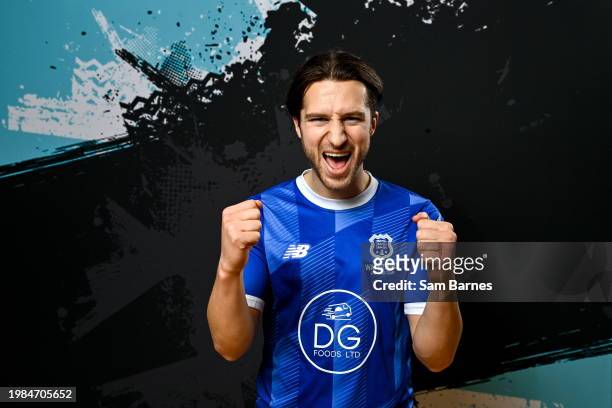 Waterford , Ireland - 6 February 2024; Cameron Cresswell poses for a portrait during a Waterford FC squad portraits session at SETU Arena in...