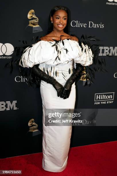 Coco Jones attends the 66th GRAMMY Awards Pre-GRAMMY Gala & GRAMMY Salute To Industry Icons Honoring Jon Platt at The Beverly Hilton on February 03,...