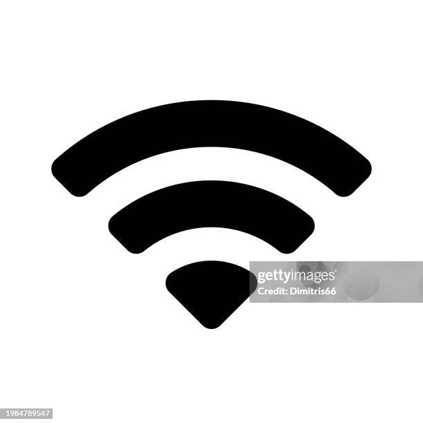 bildbanksillustrationer, clip art samt tecknat material och ikoner med wifi icon - trådlös teknologi
