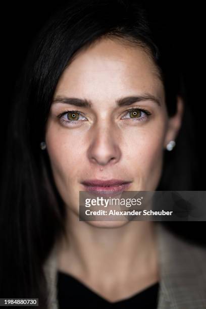 Ana Ivanovic of Serbia pose for a portrait during day seven of the Upper Austria Ladies Linz 2023 on February 03, 2024 in Linz, Austria.
