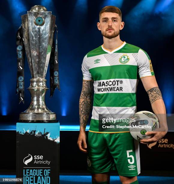 Dublin , Ireland - 7 February 2024; Lee Grace of Shamrock Rovers at the launch of the SSE Airtricity League of Ireland 2024 season held at Vicar...