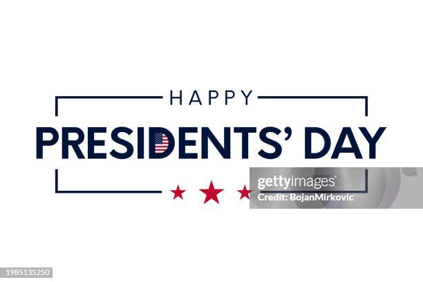 presidents day poster, card. vector - president day stock illustrations