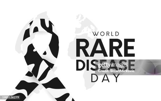 rare disease day card, banner. vector - endangered species stock illustrations
