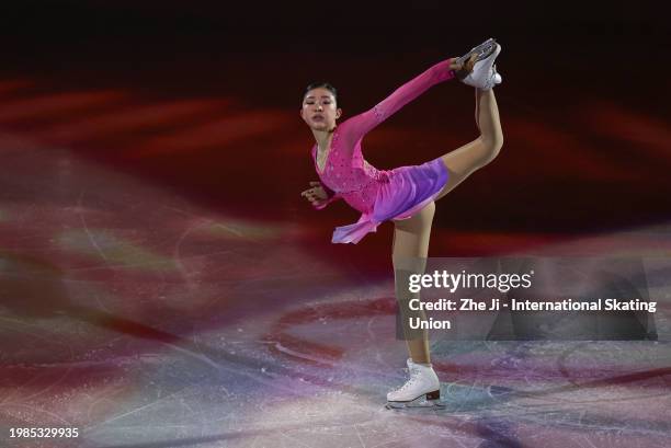 Mone Chiba of Japan performs during Gala exhibition on day four of the ISU Four Continents Figure Skating Championships at SPD Bank Oriental Sports...