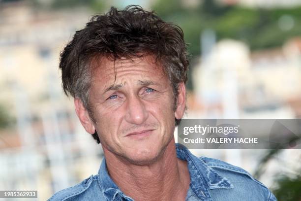Actor Sean Penn poses during the photocall of "This Must Be The Place" presented in competition at the 64th Cannes Film Festival on May 20, 2011 in...