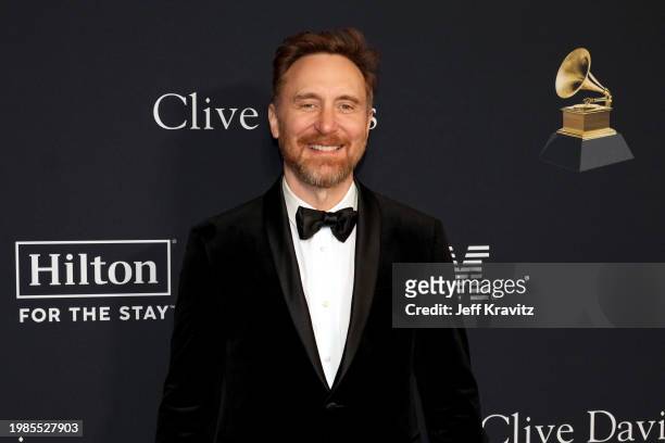David Guetta attends the 66th GRAMMY Awards Pre-GRAMMY Gala & GRAMMY Salute To Industry Icons Honoring Jon Platt at The Beverly Hilton on February...