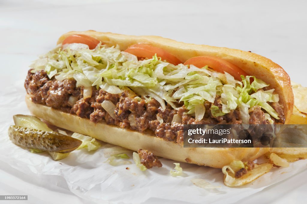 Chopped Cheese Steak Sandwich