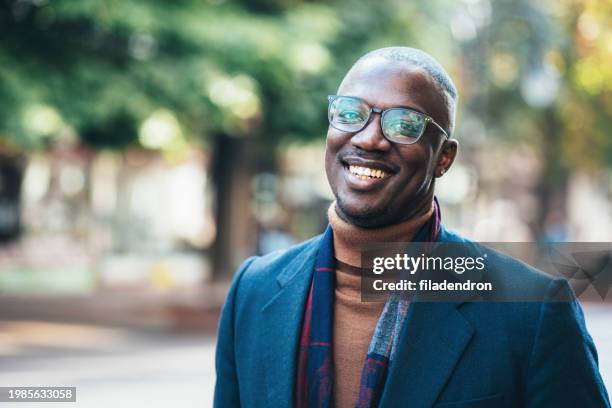 portrait of cheerful african-american man - businessman stock pictures, royalty-free photos & images