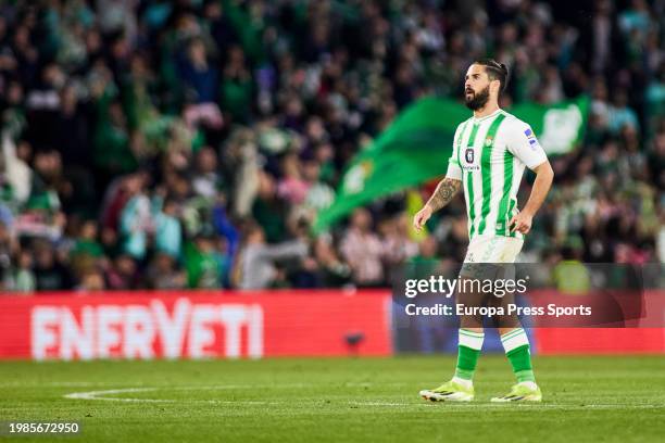Francisco 'Isco' Alarcon of Real Betis celebrates a goal during the Spanish league, La Liga EA Sports, football match played between Real Betis and...