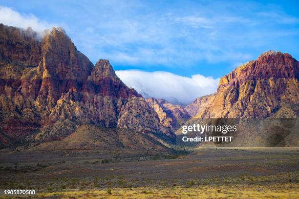 red rock canyon - nevada winter stock pictures, royalty-free photos & images