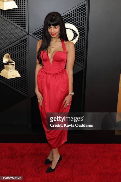 Jameela Jamil attends the 66th GRAMMY Awards at Crypto.com Arena on February 04, 2024 in Los Angeles, California.