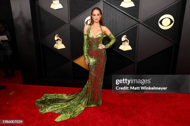 Haley Kalil attends the 66th GRAMMY Awards at Crypto.com Arena on February 04, 2024 in Los Angeles, California.