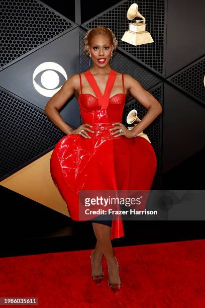 Laverne Cox attends the 66th GRAMMY Awards at Crypto.com Arena on February 04, 2024 in Los Angeles, California.