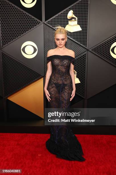 Charlotte Lawrence attends the 66th GRAMMY Awards at Crypto.com Arena on February 04, 2024 in Los Angeles, California.