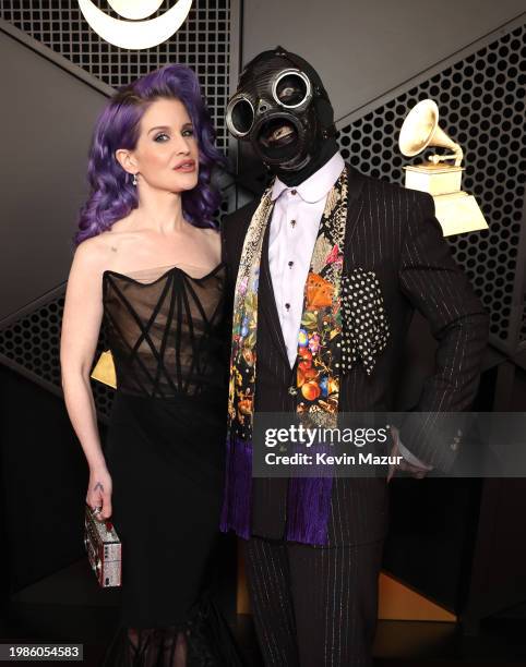 Kelly Osbourne and Sid Wilson of Slipknot attend the 66th GRAMMY Awards at Crypto.com Arena on February 04, 2024 in Los Angeles, California.