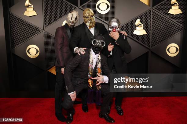 Slipknot attend the 66th GRAMMY Awards at Crypto.com Arena on February 04, 2024 in Los Angeles, California.