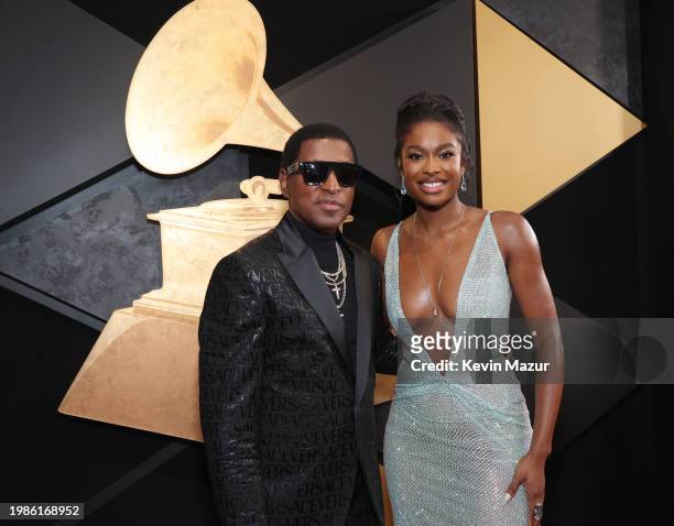 Babyface and Coco Jones attend the 66th GRAMMY Awards at Crypto.com Arena on February 04, 2024 in Los Angeles, California.