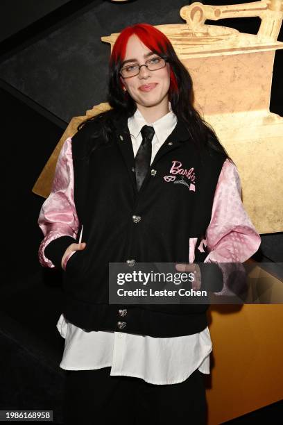 Billie Eilish attends the 66th GRAMMY Awards at Crypto.com Arena on February 04, 2024 in Los Angeles, California.