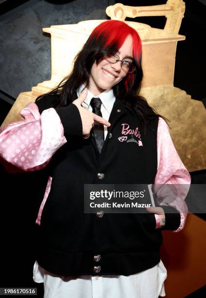 Billie Eilish attends the 66th GRAMMY Awards at Crypto.com Arena on February 04, 2024 in Los Angeles, California.