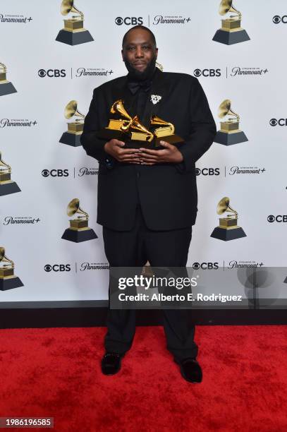 Killer Mike, winner of the "Best Rap Album" award for "Michael", "Best Rap Performance" award for "Scientists & Engineers", and " Best Rap Song"...