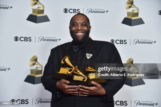 Killer Mike, winner of the "Best Rap Album" award for "Michael", "Best Rap Performance" award for "Scientists & Engineers", and " Best Rap Song"...