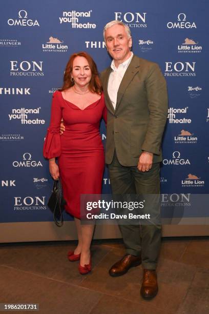 Samantha Spiro and Ben Miles attend First Days Gala 2024, the National Youth Theatre's annual fundraising gala supporting emerging young talent, at...