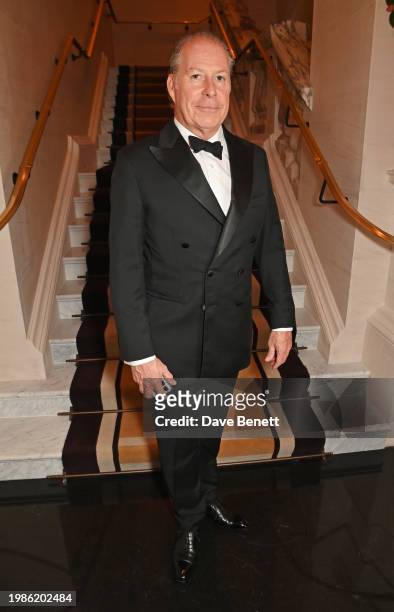 David Armstrong-Jones, 2nd Earl of Snowdon, attends London's Air Ambulance Charity Black & White Gala Ball 2024 at Raffles London at The OWO on...