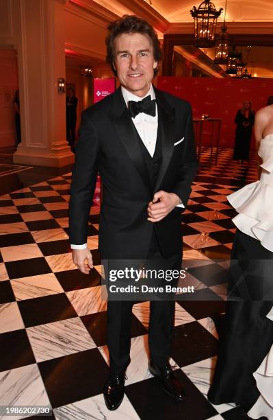 Tom Cruise attends London's Air Ambulance Charity Black & White Gala Ball 2024 at Raffles London at The OWO on February 7, 2024 in London, England.