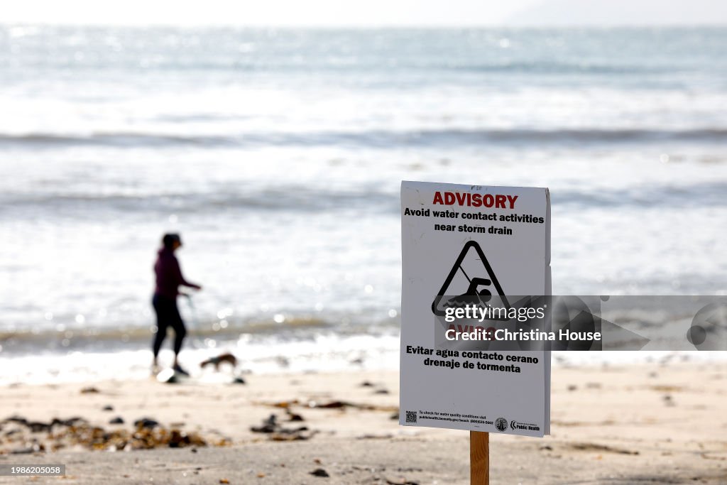 Sewage spill, Cabrillo Beach, heavy rains.