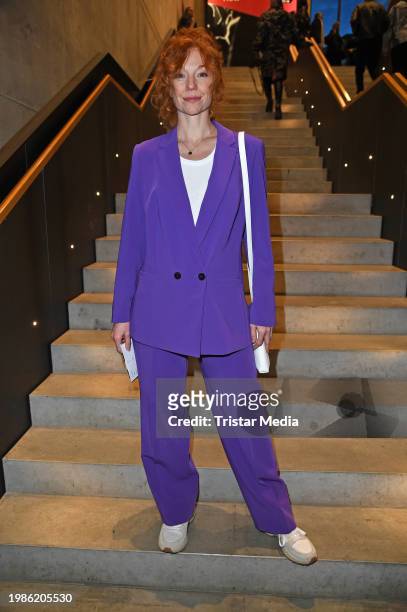Marleen Lohse attends the Marcel Ostertag fashion show as part of Berlin Fashion Week AW24 at Verti Music Hall on February 7, 2024 in Berlin, Germany.
