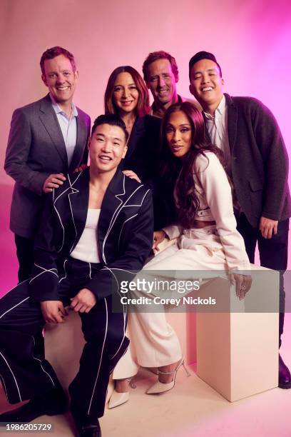 Matt Hubbard, Joel Kim Booster, Maya Rudolph, Nat Faxon, Michaela Jae Rodriguez and Alan Yang of "Loot" pose for a portrait during the 2024...