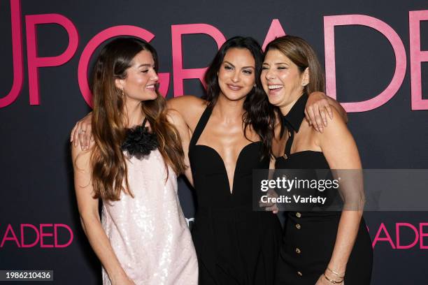 Rachel Matthews, Camila Mendes, and Marisa Tomei at Prime Video's "Upgraded" New York Special Screening held at IPIC Theaters on February 7, 2024 in...