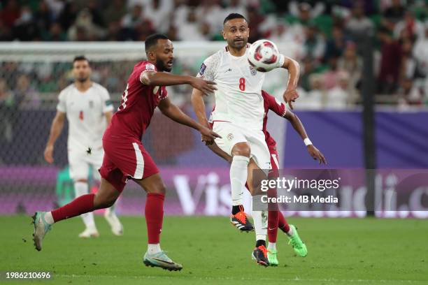 Omid Ebrahimi of Iran during the AFC Asian Cup semi final match between Iran and Qatar at Al Thumama Stadium on February 7, 2024 in Doha, Qatar.