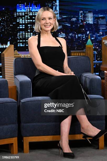 Episode 1919 -- Pictured: Actress Carey Mulligan during an interview on Wednesday, February 7, 2024 --