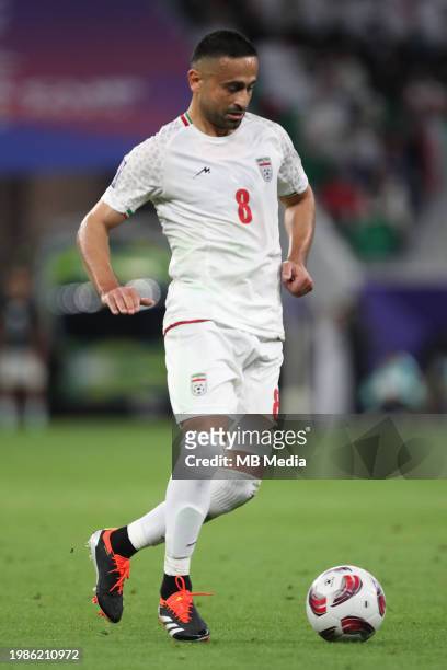 Omid Ebrahimi of Iran during the AFC Asian Cup semi final match between Iran and Qatar at Al Thumama Stadium on February 7, 2024 in Doha, Qatar.