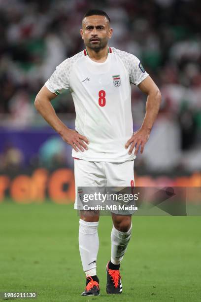 Omid Ebrahimi of Iran during the AFC Asian Cup semi final match between Iran and Qatar at Al Thumama Stadium on February 7, 2024 in Doha, Qatar.