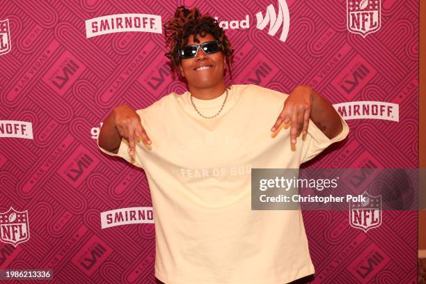 Suni MF at Super Bowl LVIII: "A Night of Pride" with GLAAD and NFL, Presented by Smirnoff held at Caesar's Palace on February 7, 2024 in Las Vegas,...