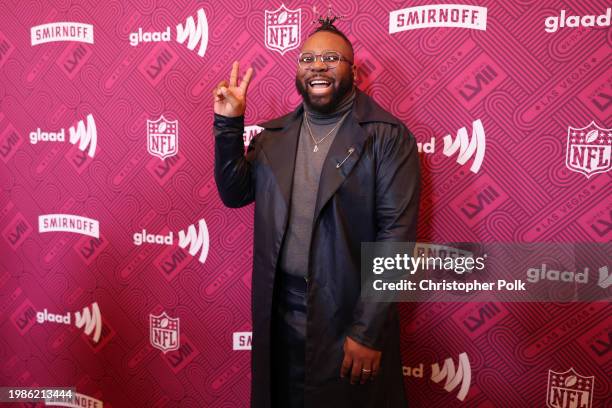 Dashawn Usher at Super Bowl LVIII: "A Night of Pride" with GLAAD and NFL, Presented by Smirnoff held at Caesar's Palace on February 7, 2024 in Las...